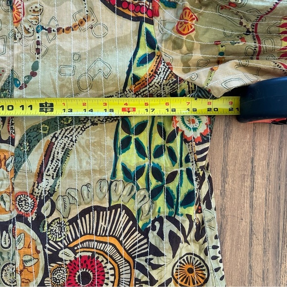 Vintage Youtopia Tribal Boho Jacket Tapestry Y2K Size Small 100% Cotton - Picture 8 of 10